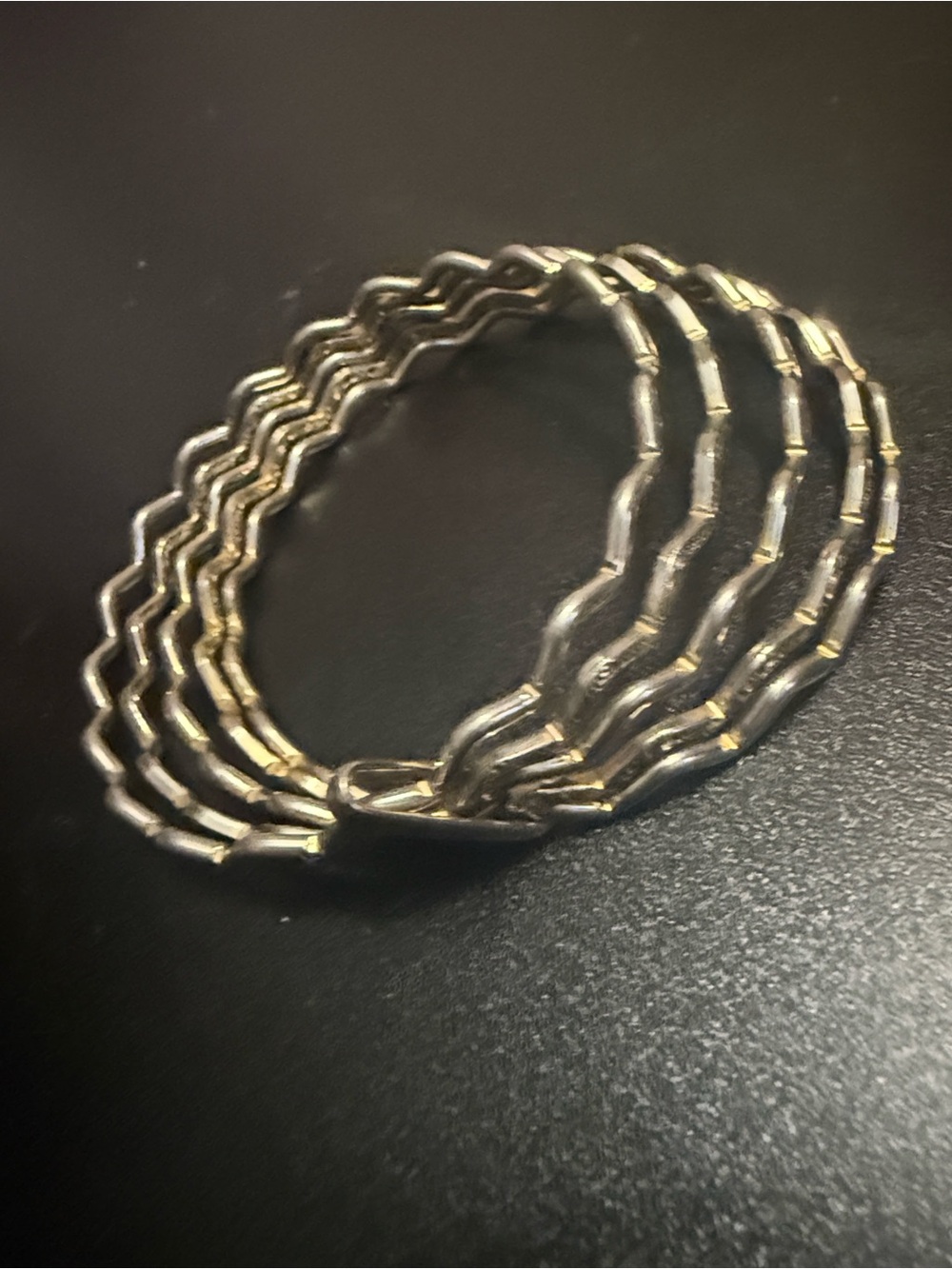 Monet Gold-Tone Multi-Strand Wavy Link Bracelet